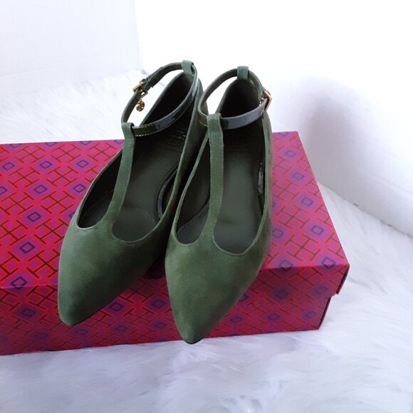 Tory Burch Ashton T-strap Mary Jane Flat Women's Shoes size 5M - Picture 11 of 11